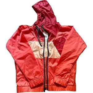 REEBOX windbreakers Women Oversized French Terry Full-Zip Hoodie Red…